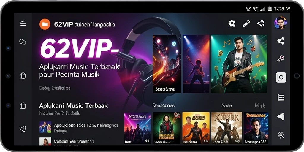Screenshot gameplay 62VIP menampilkan antarmuka musik yang interaktif dan menyenangkan.
