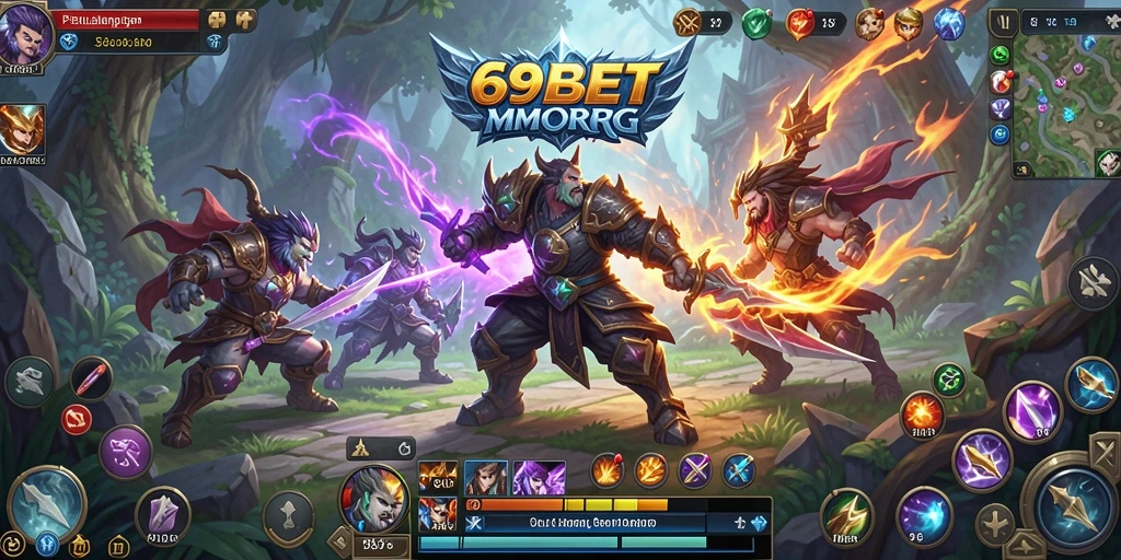 Tampilan gameplay menarik di dunia fantasi MMORPG