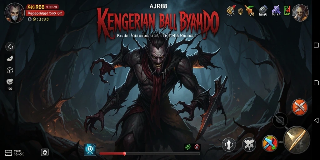Tangkapan layar menampilkan gameplay menyeramkan AJR88 dengan suasana yang mencekam.
