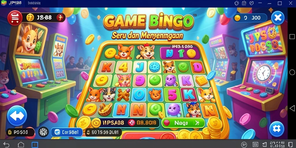 Tampilan gameplay JPS88 yang seru dan penuh warna saat bermain Bingo.