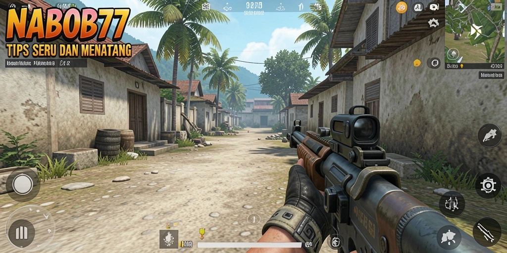 Screenshot menampilkan aksi tempur seru dalam game TPS NABOB77.