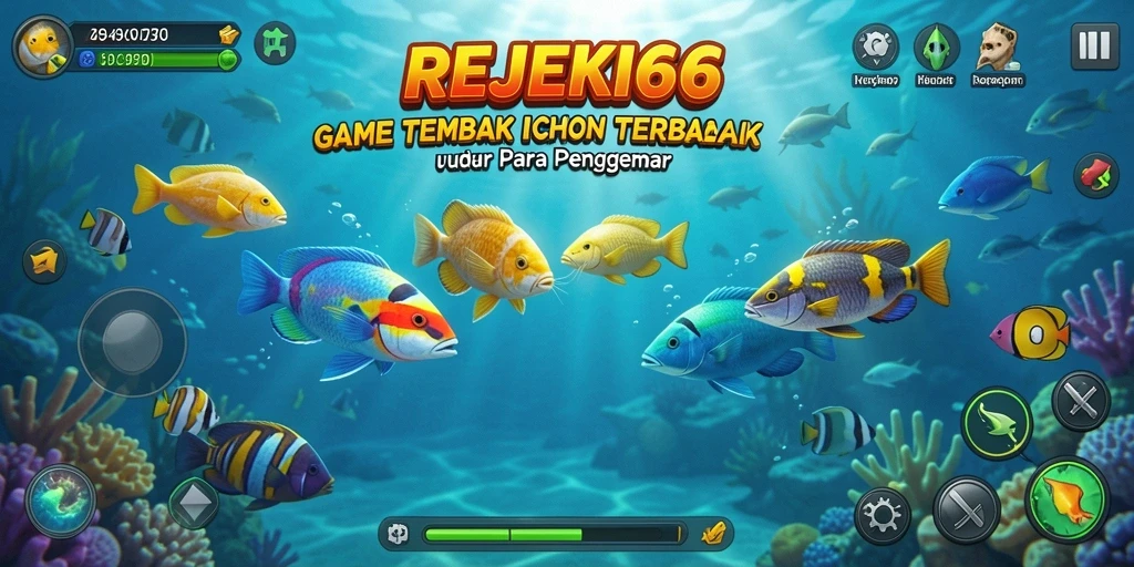 Gameplay seru menembak ikan di REJEKI66.