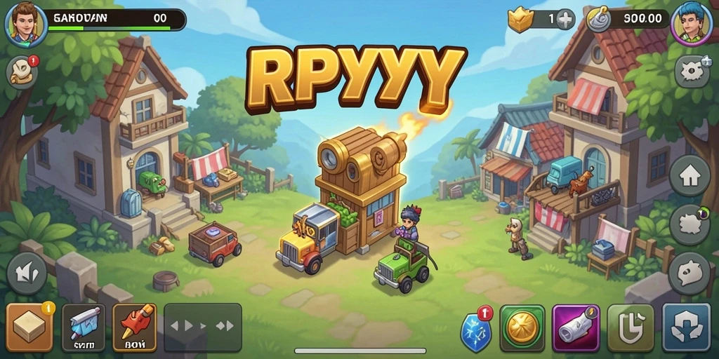 Tampilan gameplay RPYYY yang menarik dengan mekanisme Idle.