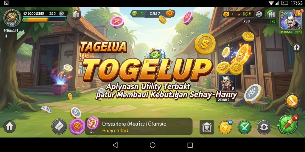Tampilan antarmuka TOGELUP yang sederhana dan efisien.